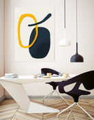 Abstract XVIII by Vitor Costa on GIANT ART - blue vector illustration