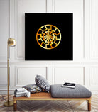 Black Sun symbol in gold- Schwarze Sonne by Shawlin Mohd on GIANT ART - brown digital drawing