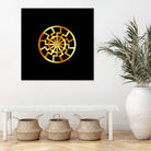 Black Sun symbol in gold- Schwarze Sonne by Shawlin Mohd on GIANT ART - brown digital drawing