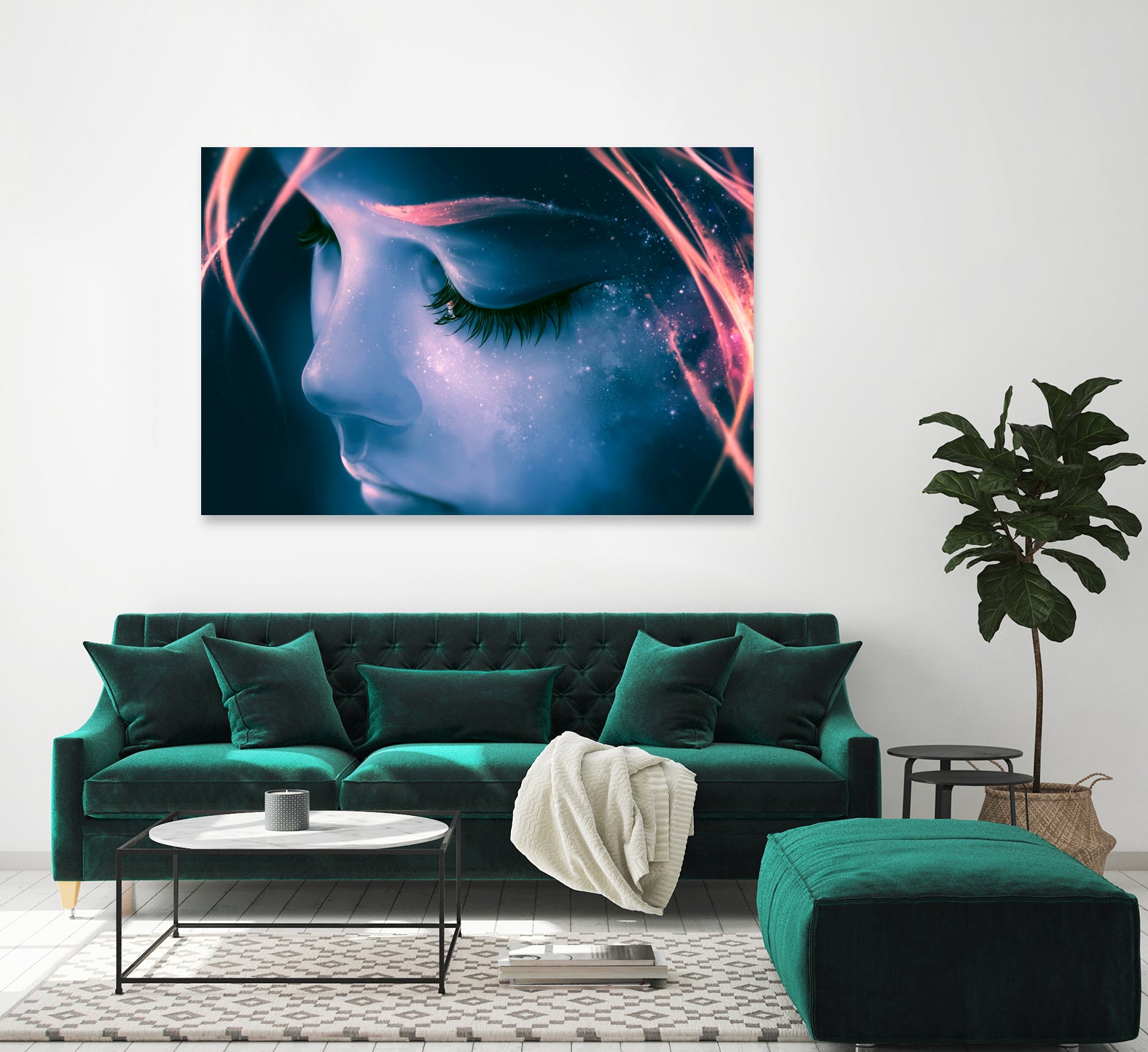 Focus on Yourself by Cyril Rolando on GIANT ART - blue digital painting