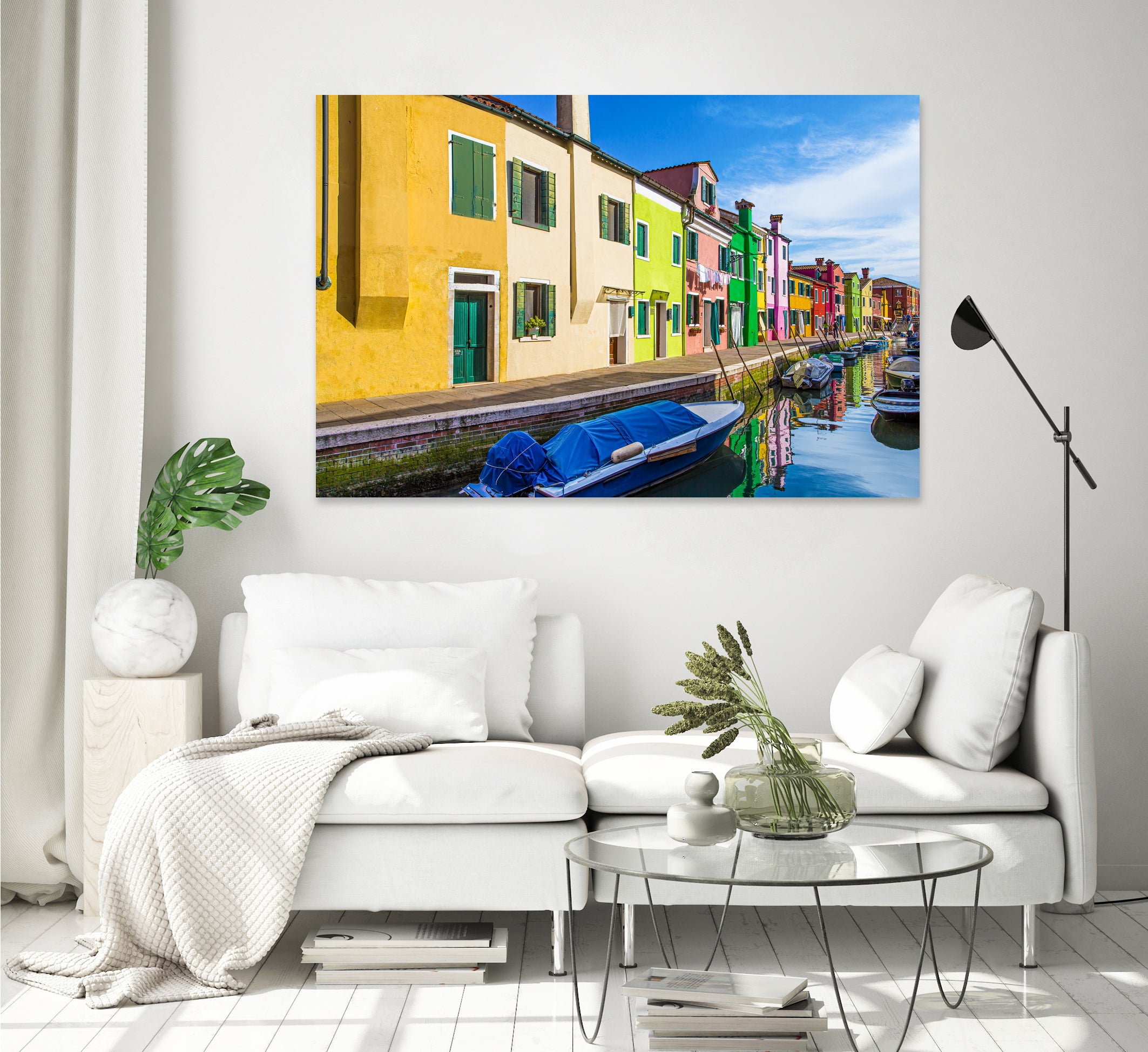 Boats in Burano by Darryl Brooks on GIANT ART - blue photo illustration