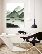 Calm Lake by Tomasz Dąbek on GIANT ART - green digital painting