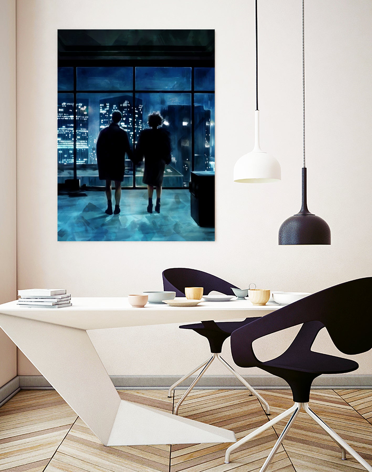 Fight Club by Dmitry Belov on GIANT ART - blue digital painting