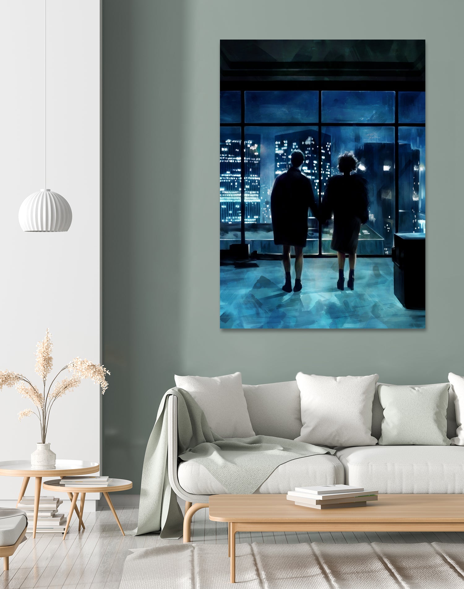 Fight Club by Dmitry Belov on GIANT ART - blue digital painting