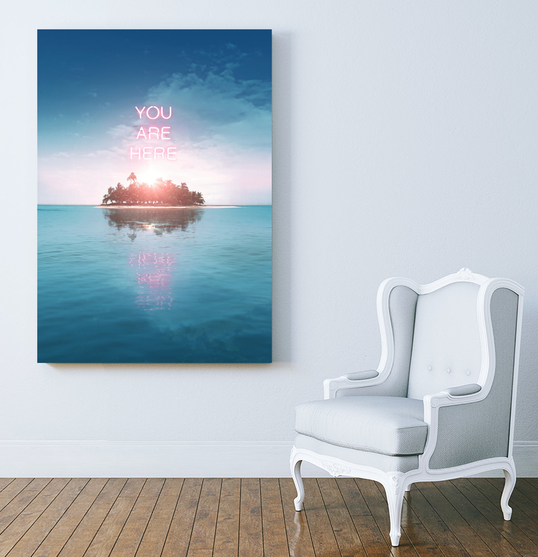 YOU ARE HERE by Jonas Loose on GIANT ART - blue photo manipulation