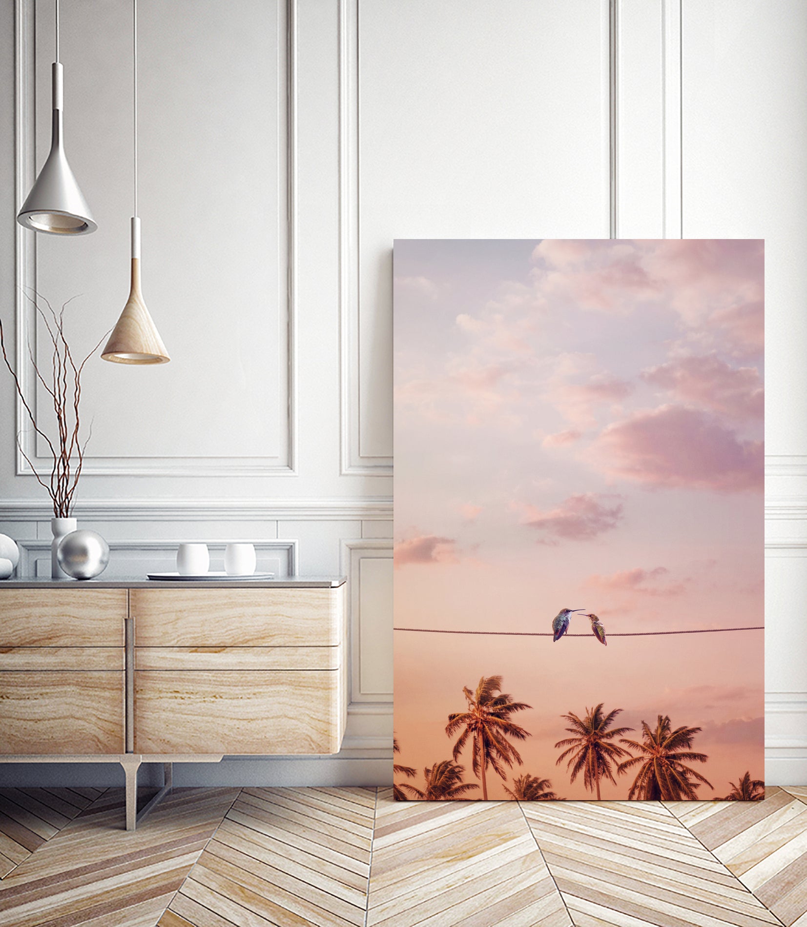 HUMMINGBIRDS by Jonas Loose on GIANT ART - orange photo manipulation