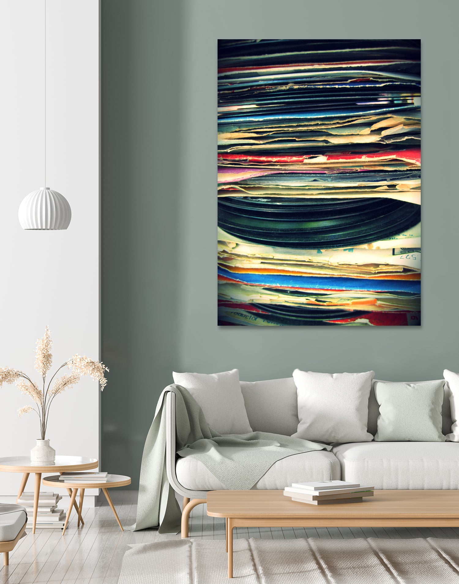 Put Your Records On by Bianca Green on GIANT ART - yellow photo illustration