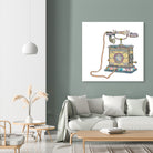 Waiting For Your Call Since 1896 by Bianca Green on GIANT ART - yellow digital drawing