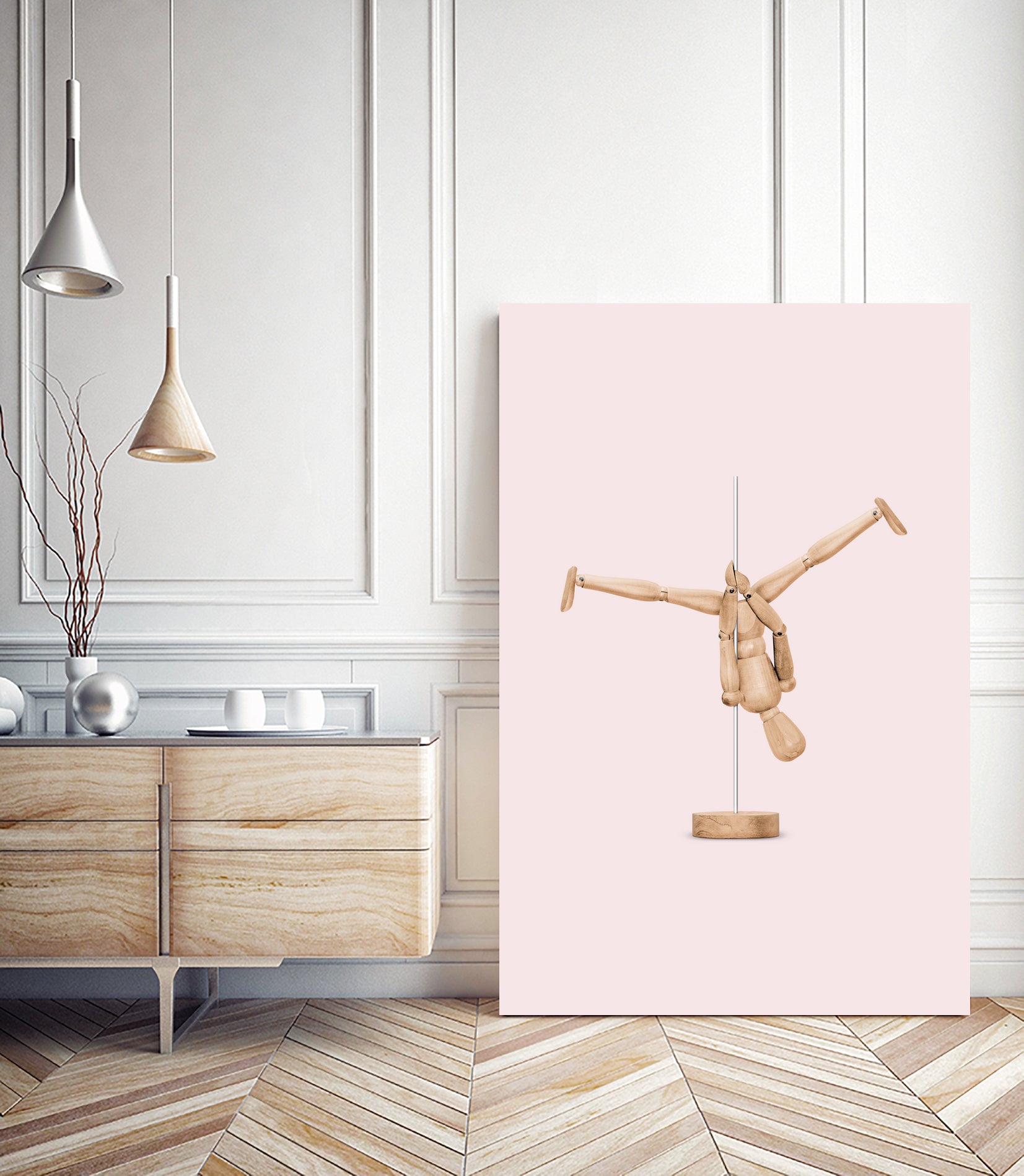 POLEDANCE MANNEQUIN by Jonas Loose on GIANT ART - pink photo manipulation
