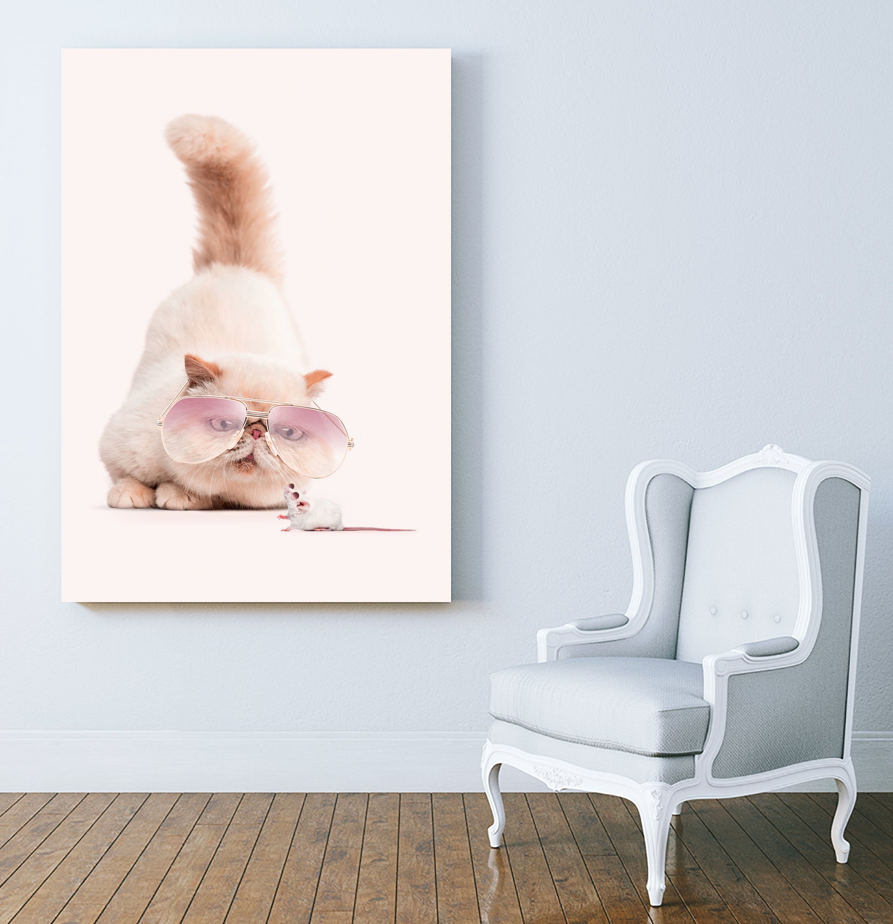 PREDATOR&PRAY by Jonas Loose on GIANT ART - pink photo manipulation