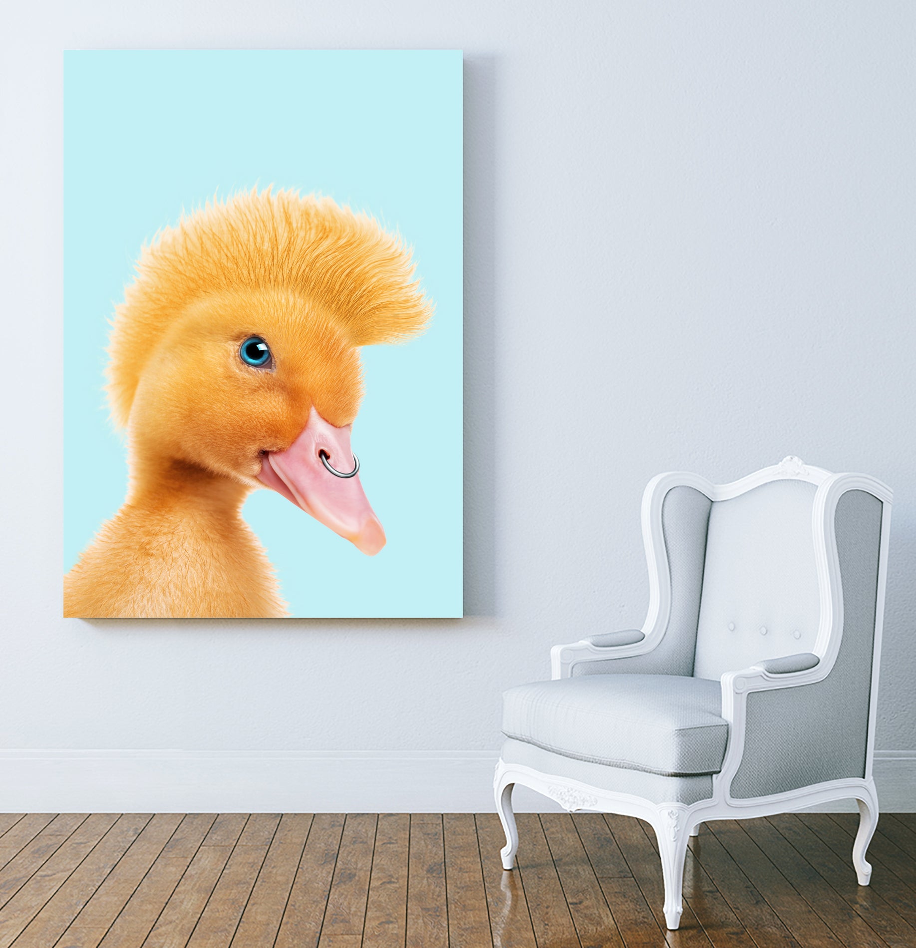 REBEL DUCKLING by Jonas Loose on GIANT ART - yellow photo manipulation