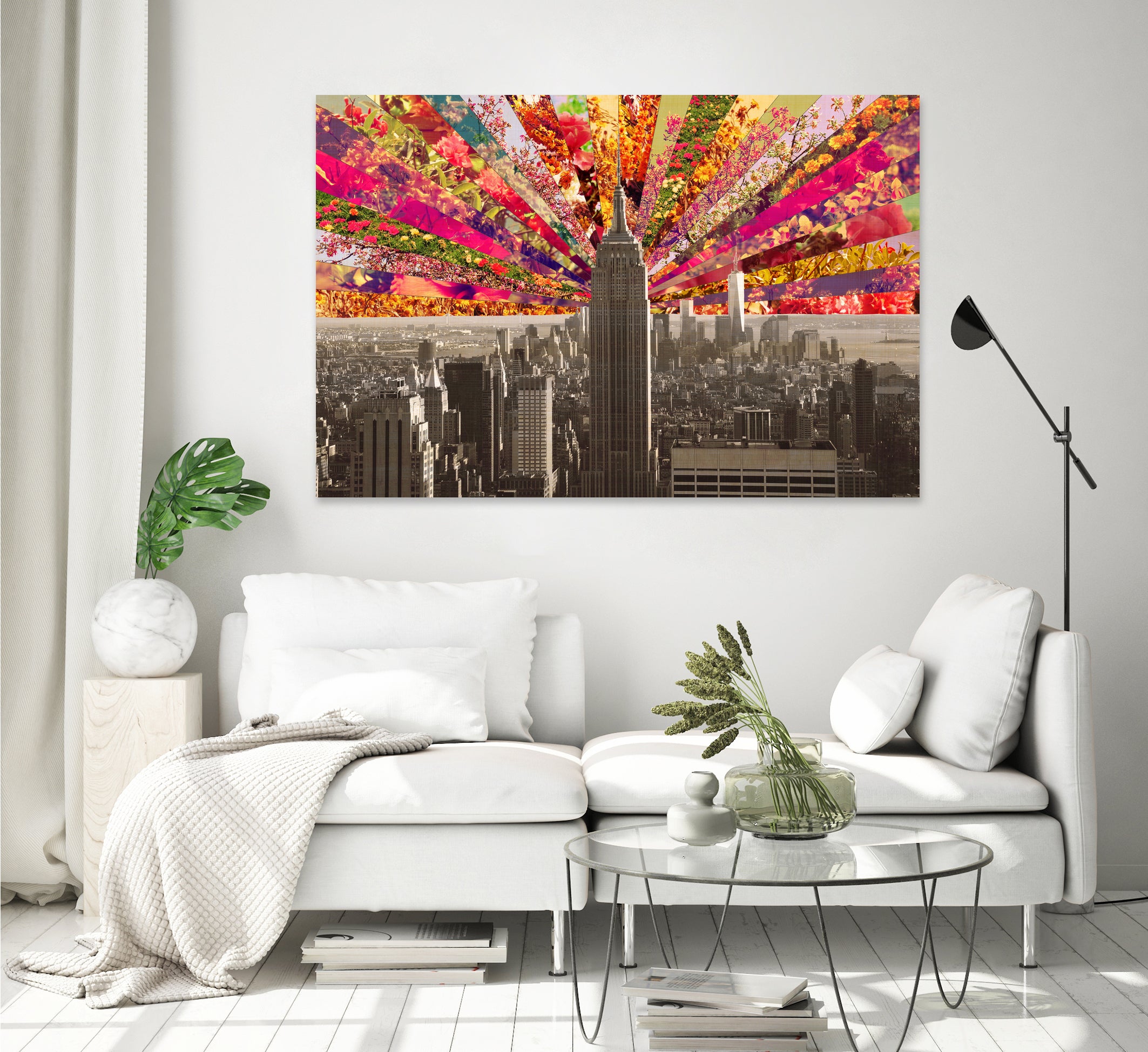 Blooming NY by Bianca Green on GIANT ART - red photo illustration