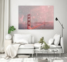 Stardust Covering San Francisco by Bianca Green on GIANT ART - pink photo illustration