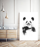 Funny panda by Solti Balázs on GIANT ART - white digital drawing