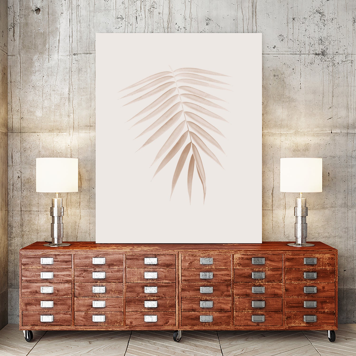 Palm Leaf Finesse #1 #minimal #tropical #decor #art by Anita & Bella Jantz on GIANT ART - brown photo illustration