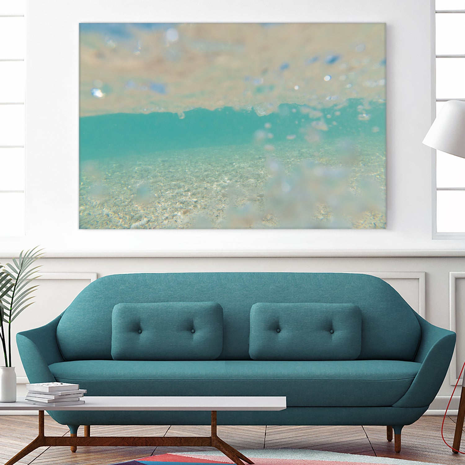Ocean Mermaid Sea Sparkles Dream 1 by AnitasBellasArt on GIANT ART - blue coastal