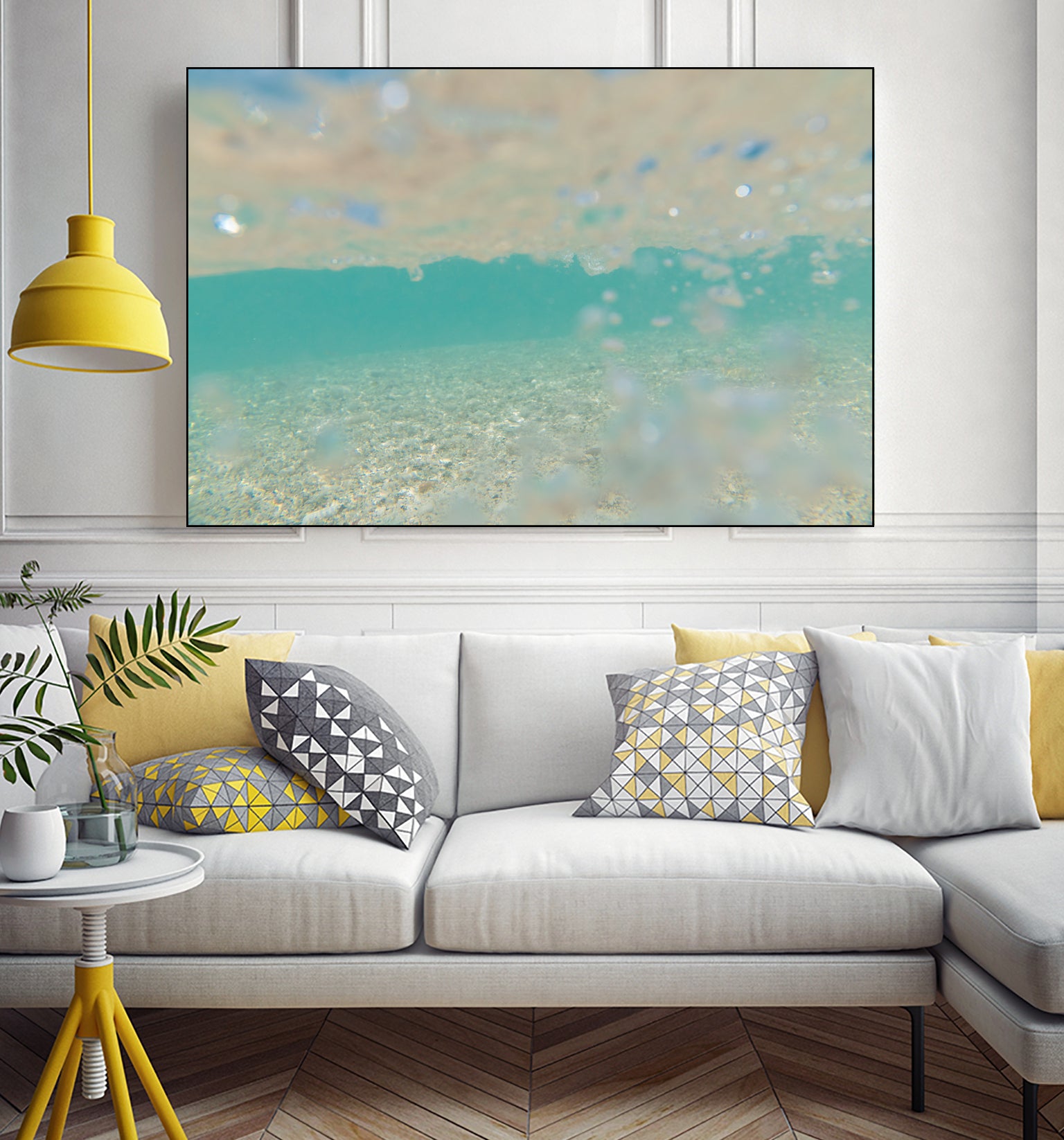 Ocean Mermaid Sea Sparkles Dream 1 by AnitasBellasArt on GIANT ART - blue coastal