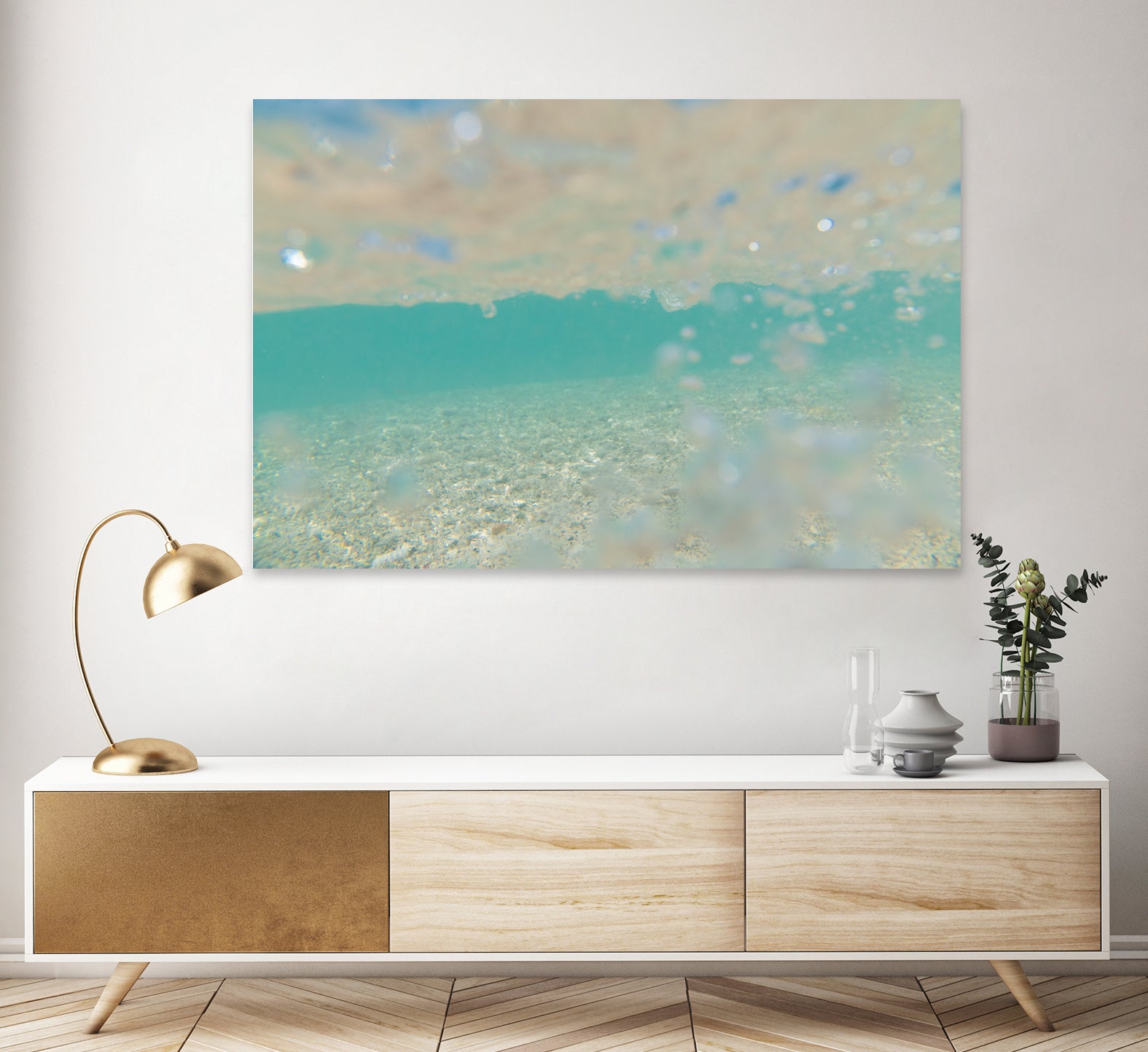 Ocean Mermaid Sea Sparkles Dream 1 by AnitasBellasArt on GIANT ART - blue coastal
