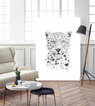 Lovely leopard by Solti Balázs on GIANT ART - white digital drawing