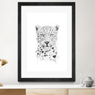 Lovely leopard by Solti Balázs on GIANT ART - white digital drawing