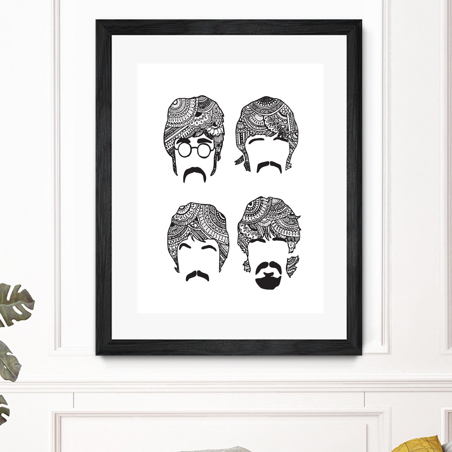 Beatles Mehendi by Candelaria Undurraga on GIANT ART - white digital drawing