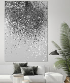 Soft Silver Gray Glitter #1 (Faux Glitter - Photography) by Anita & Bella Jantz on GIANT ART - gray photo illustration