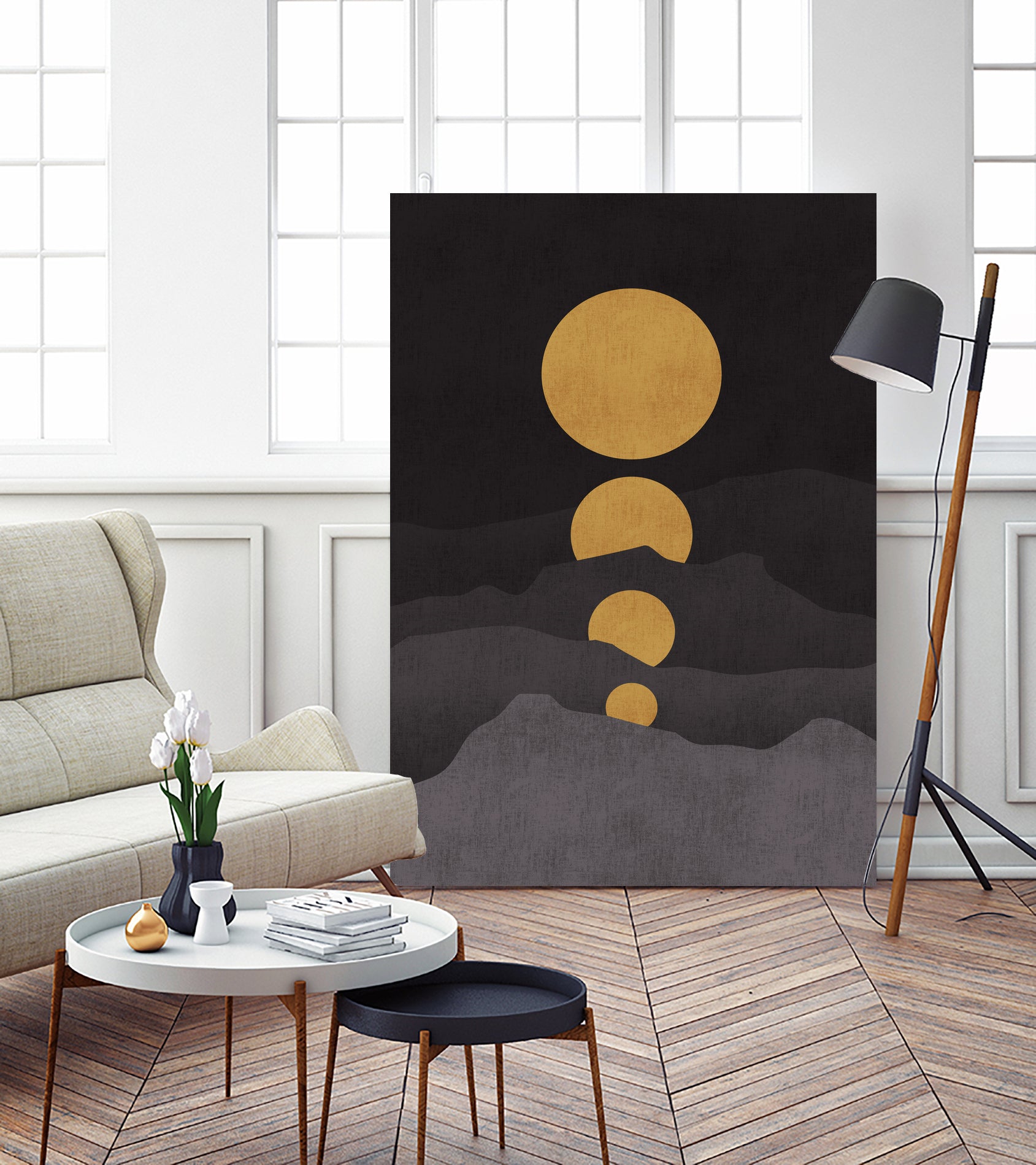Rise of the Golden Moon by Budi Satria Kompoi on GIANT ART - mixed media