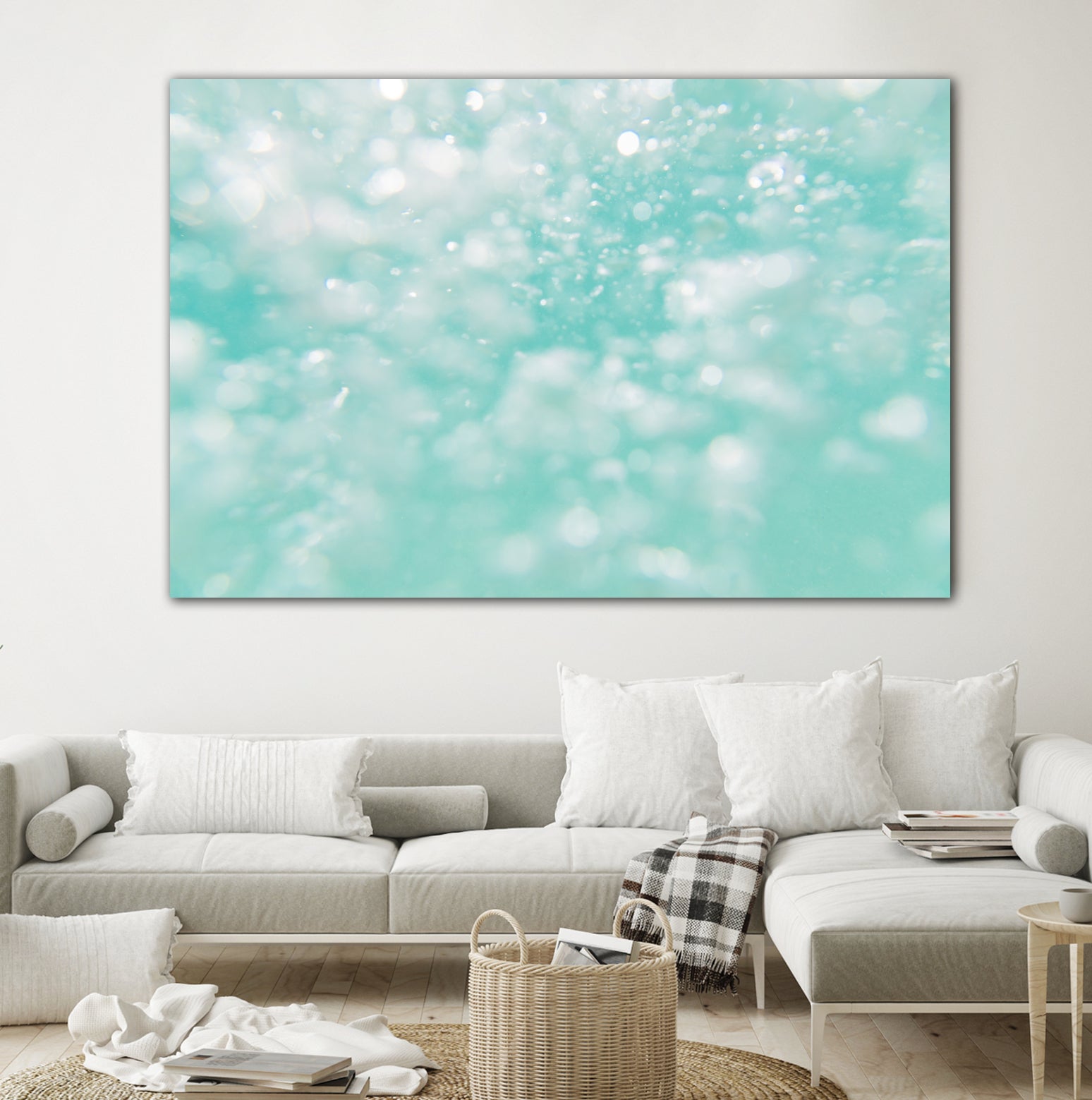 Underwater Caribbean Bubbles Dream 1 by AnitasBellasArt on GIANT ART - blue coastal