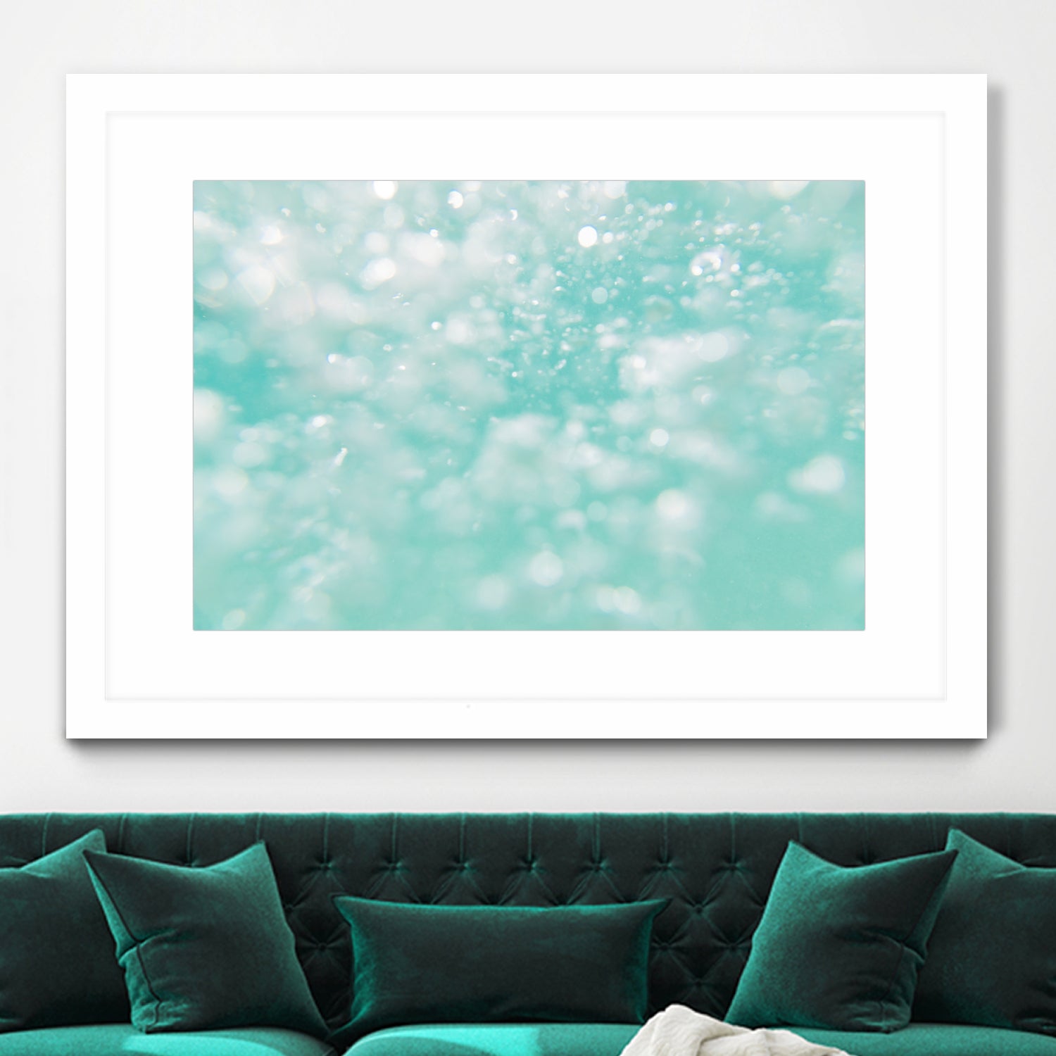 Underwater Caribbean Bubbles Dream 1 by AnitasBellasArt on GIANT ART - blue coastal