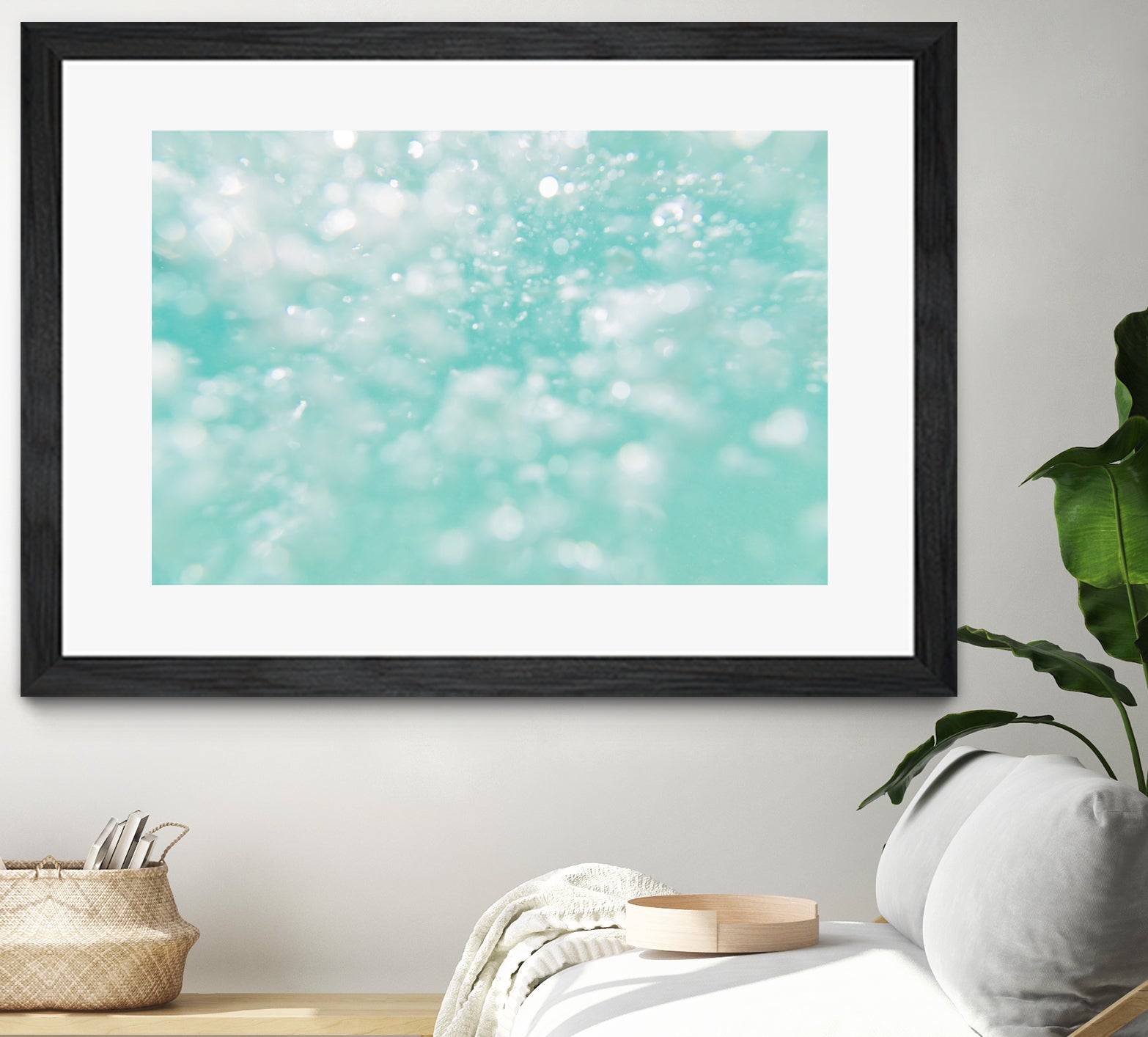 Underwater Caribbean Bubbles Dream 1 by AnitasBellasArt on GIANT ART - blue coastal