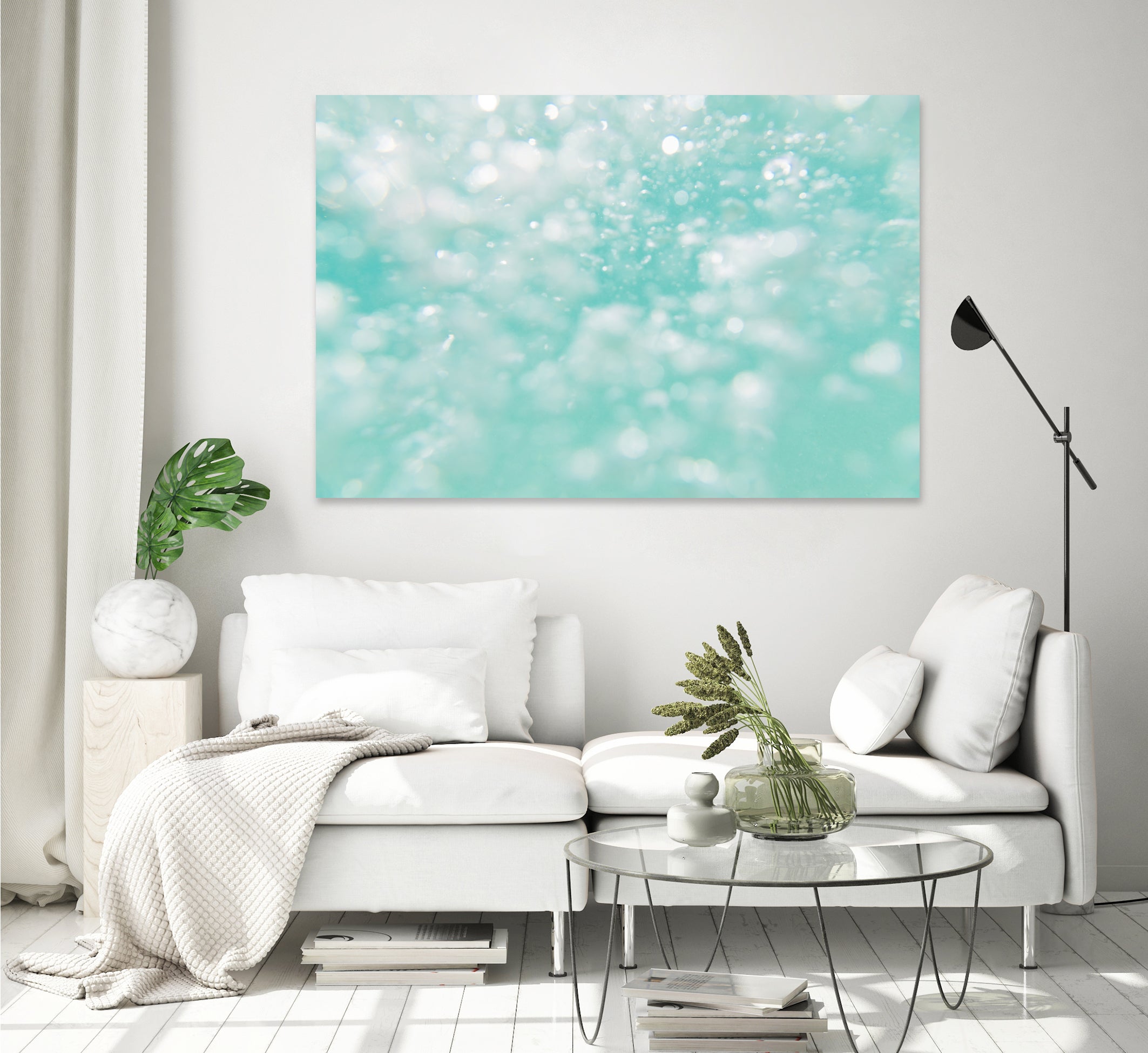 Underwater Caribbean Bubbles Dream 1 by AnitasBellasArt on GIANT ART - blue coastal