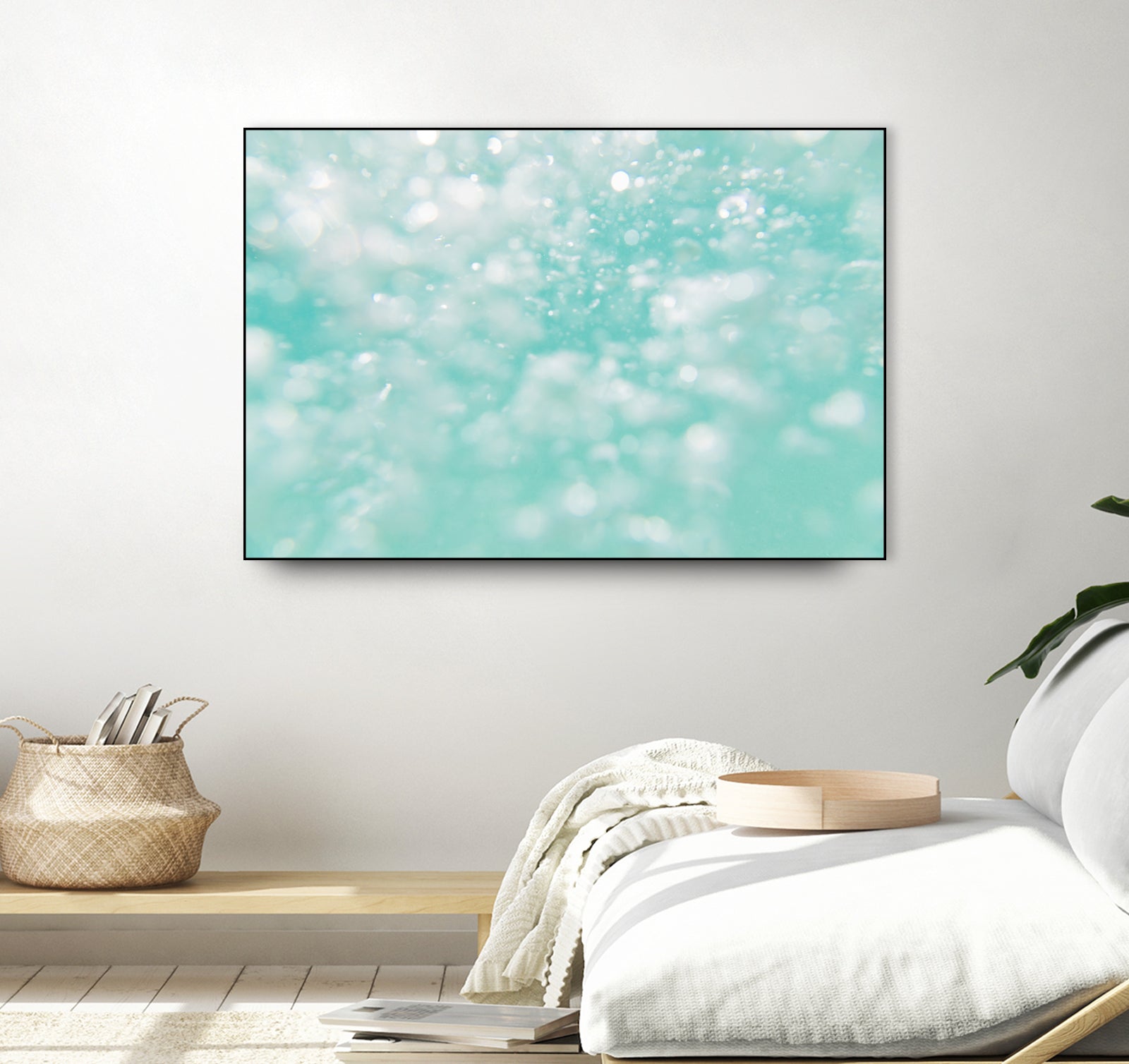 Underwater Caribbean Bubbles Dream 1 by AnitasBellasArt on GIANT ART - blue coastal