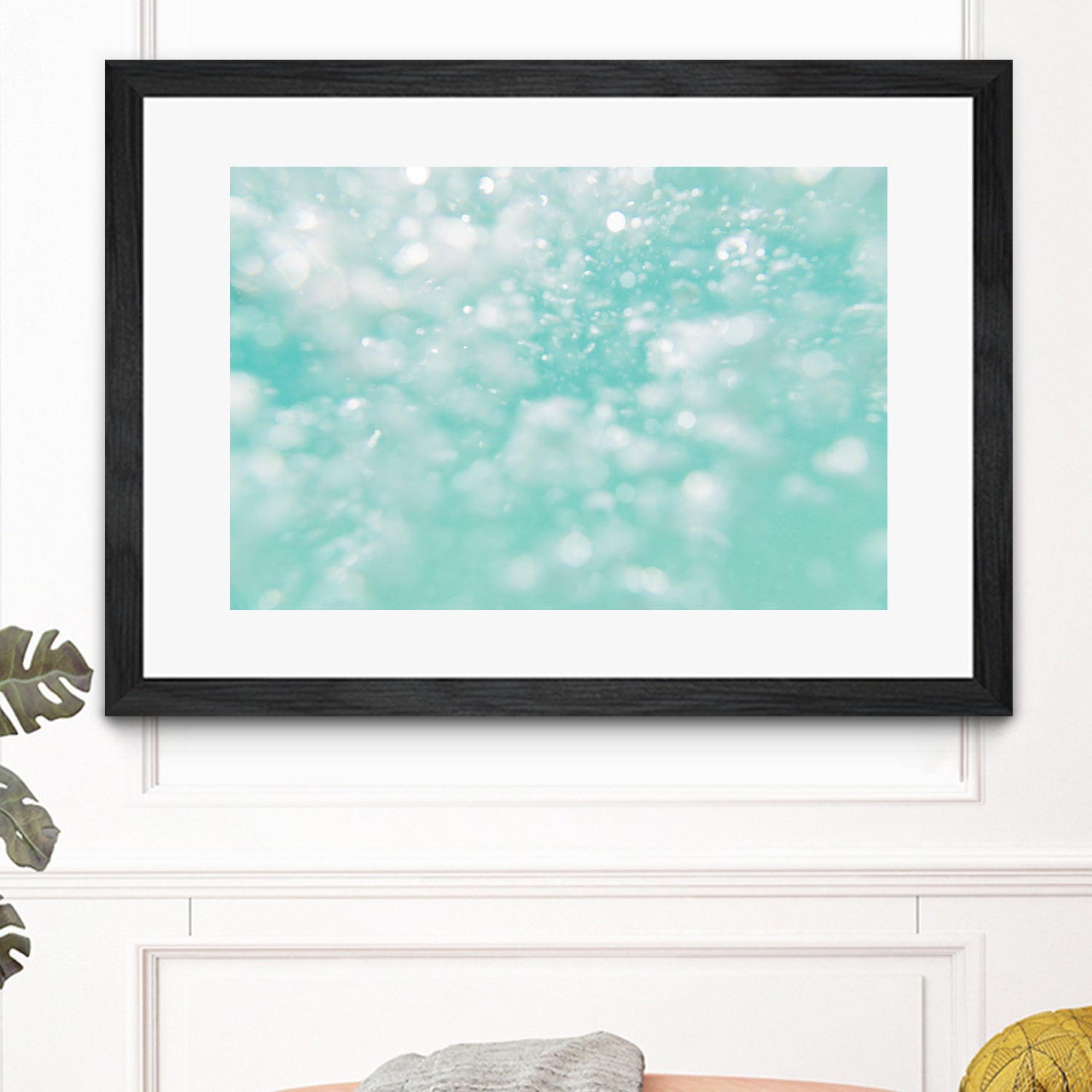 Underwater Caribbean Bubbles Dream 1 by AnitasBellasArt on GIANT ART - blue coastal