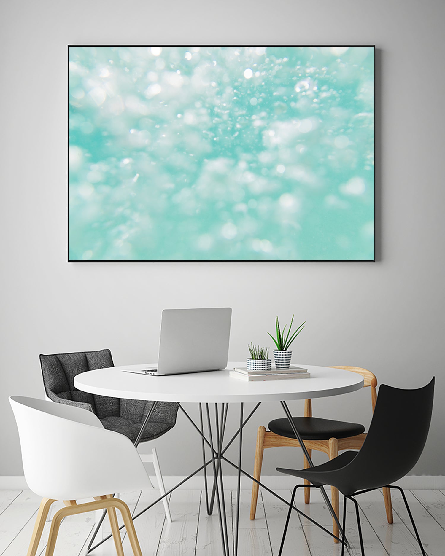 Underwater Caribbean Bubbles Dream 1 by AnitasBellasArt on GIANT ART - blue coastal