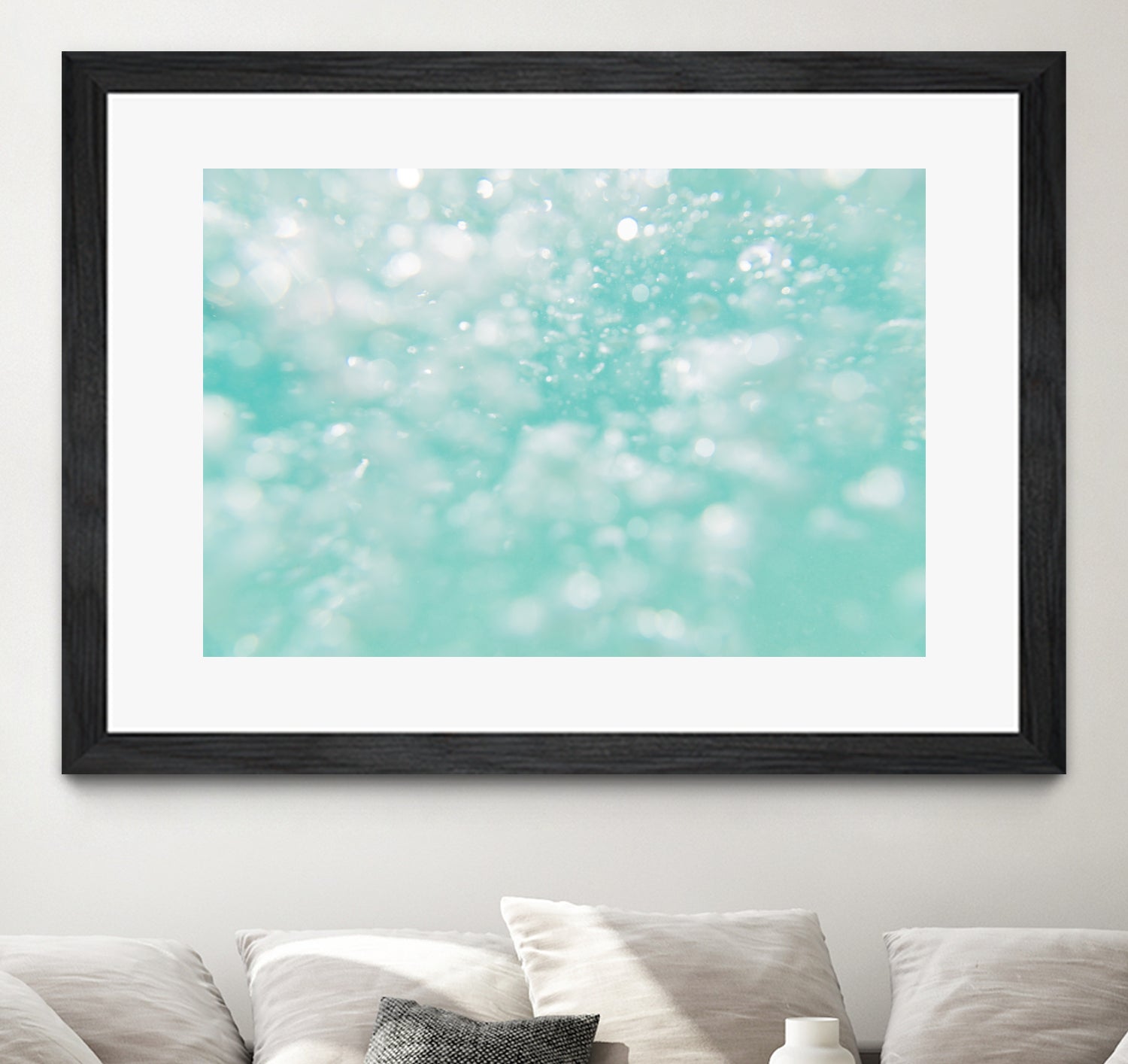 Underwater Caribbean Bubbles Dream 1 by AnitasBellasArt on GIANT ART - blue coastal