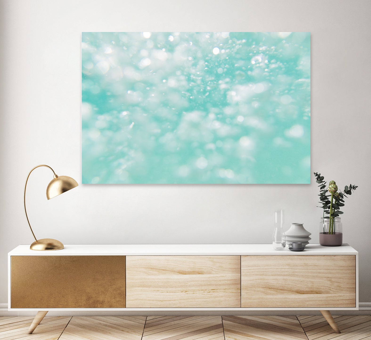 Underwater Caribbean Bubbles Dream 1 by AnitasBellasArt on GIANT ART - blue coastal