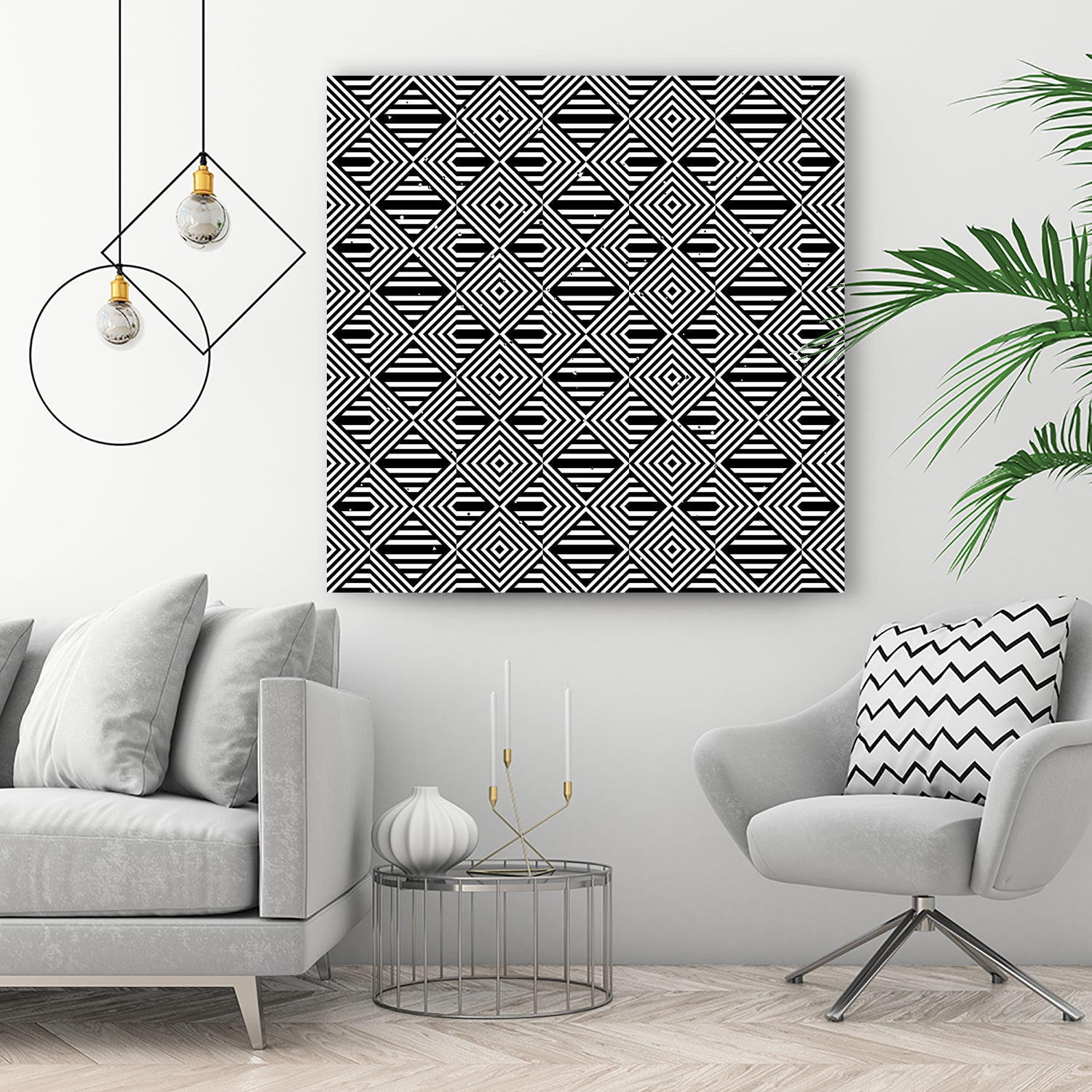 Pattern with striped lines by Divin Creador on GIANT ART - black vector illustration