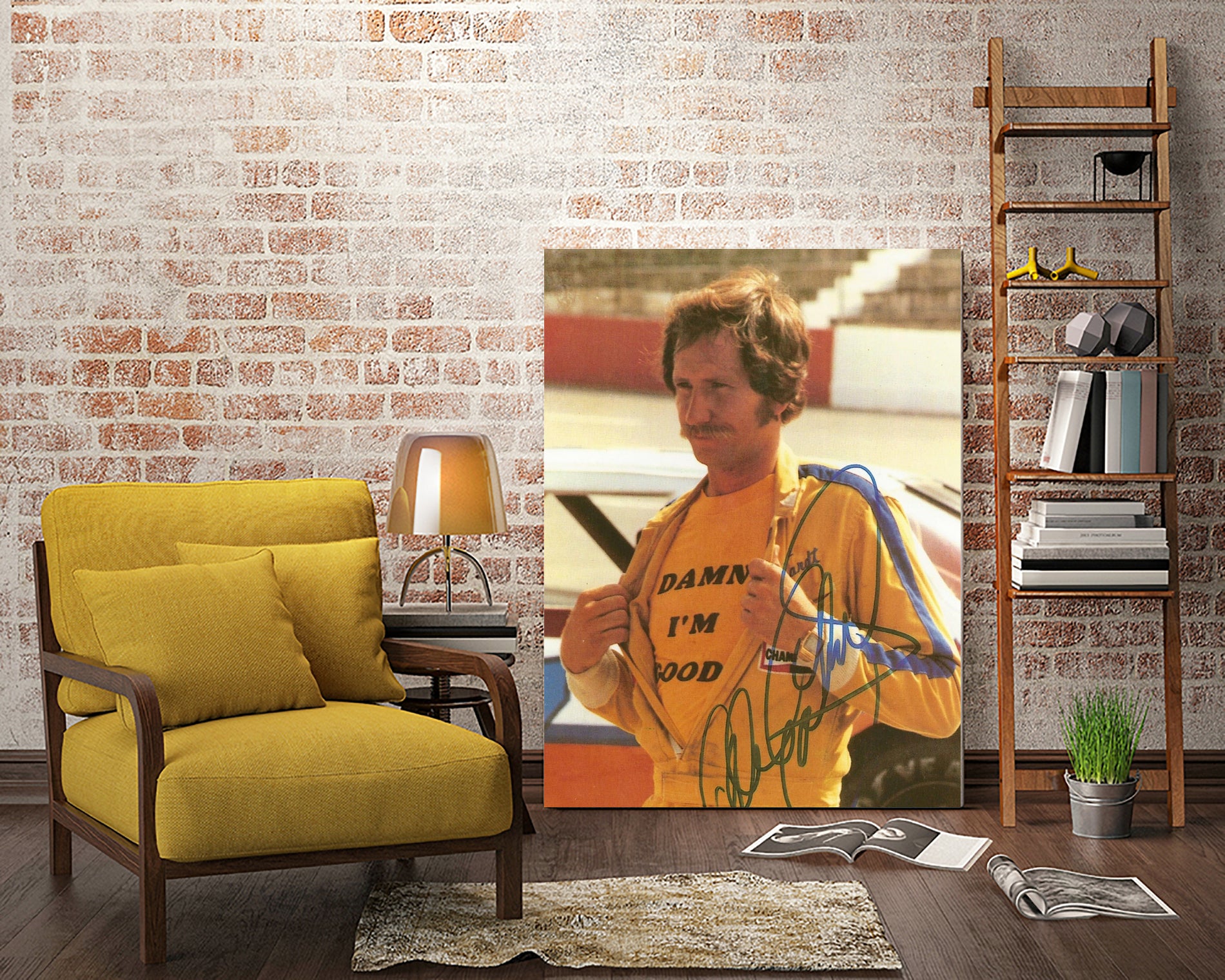 Damn I’m Good, Dale Earnhardt, The Intimidator, NASCAR by ALMA Studio on GIANT ART - brown photo manipulation