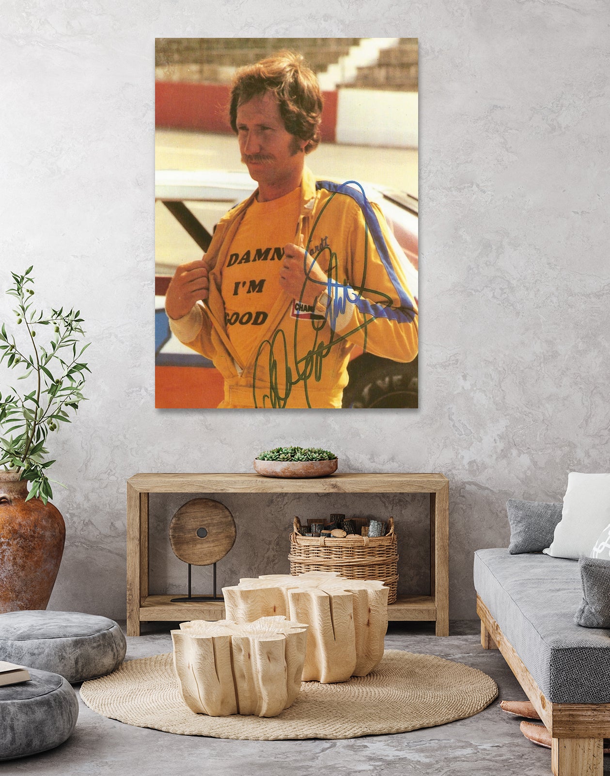 Damn I’m Good, Dale Earnhardt, The Intimidator, NASCAR by ALMA Studio on GIANT ART - brown photo manipulation