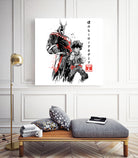 Hero Academy sumi-e by Antonio Camarena on GIANT ART - white digital painting