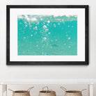 Underwater Caribbean Bubbles Dream 2 by ©AnitasBellasArt on GIANT ART - blue coastal sea,ocean,turquoise,water