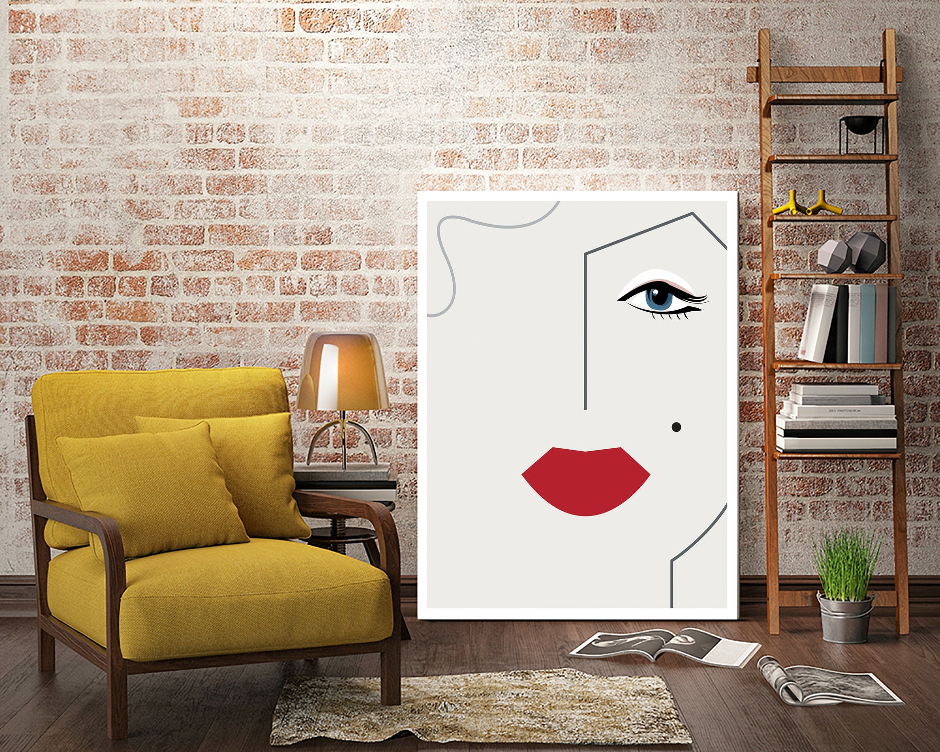 Marilyn Monroe by Camilla Victoria Szilagyi on GIANT ART - red digital drawing