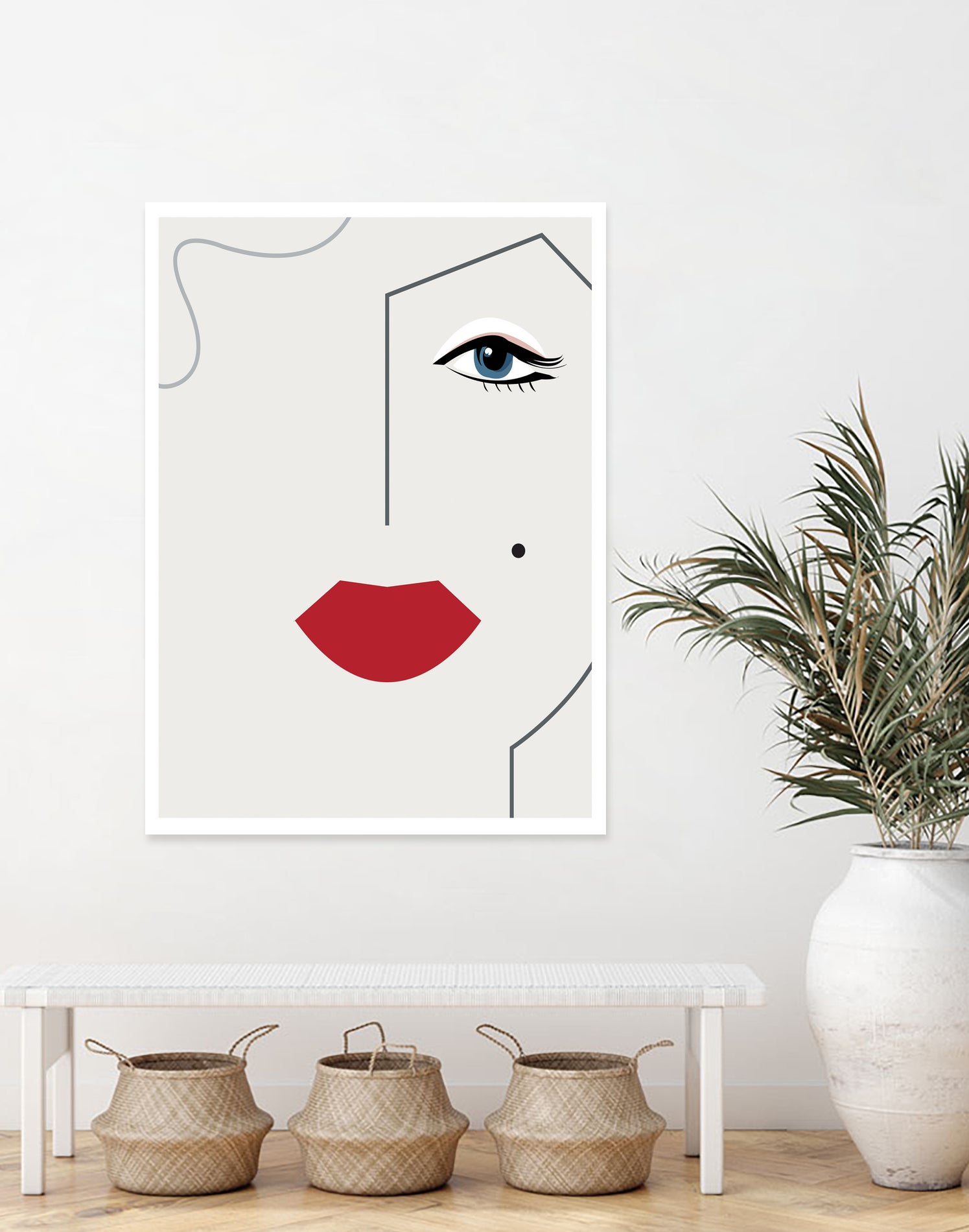 Marilyn Monroe by Camilla Victoria Szilagyi on GIANT ART - red digital drawing