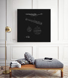 Baseball Bat Patent - Black by Finlay McNevin on GIANT ART - black typography