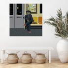 NYC Subway Portrait 001 by Christopher Pace on GIANT ART - fuchsia digital drawing