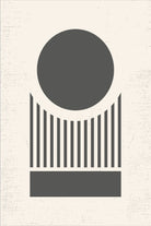 Mid Century Modern Geometry 02 by Studio North on GIANT ART - black digital drawing