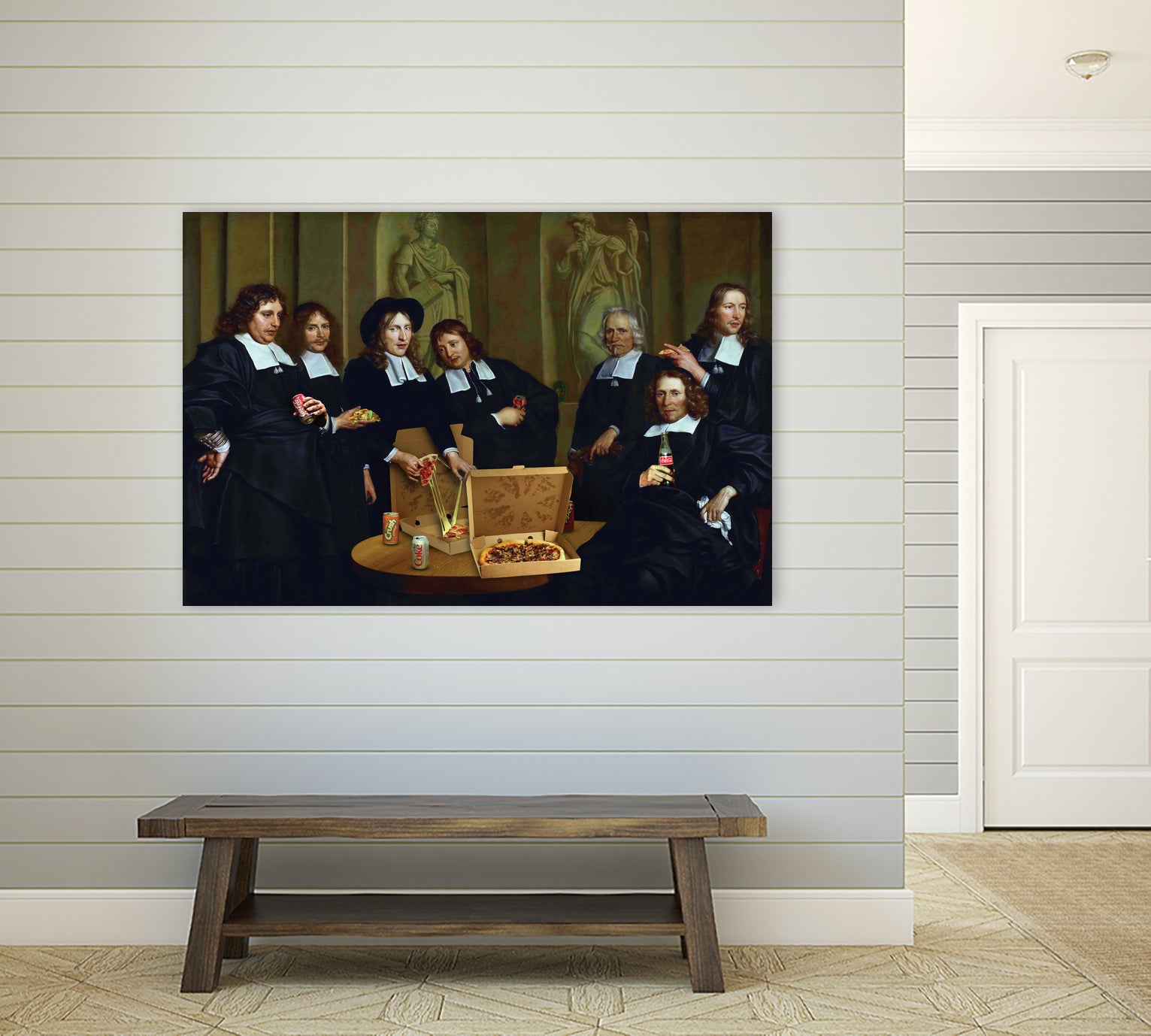 Pizza Time by José Luis Guerrero on GIANT ART - brown digital painting