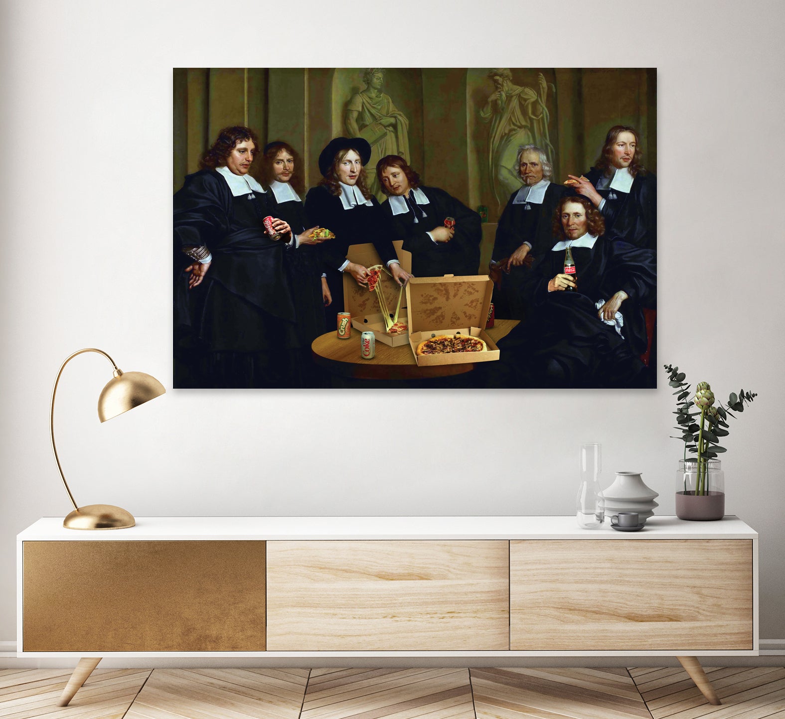 Pizza Time by José Luis Guerrero on GIANT ART - brown digital painting