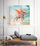 Little pig Can Fly by Vin Zzep on GIANT ART - white photo illustration