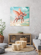 Little pig Can Fly by Vin Zzep on GIANT ART - white photo illustration